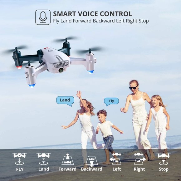 V15-1080P Wifi FPV Drone with 1080P HD Camera, Headless Mode/3D Flips, RC Quadco